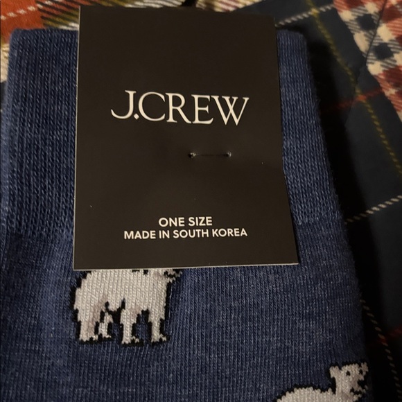 2 for $15 - J. Crew Blue Socks with polar bear Design - Picture 2 of 4